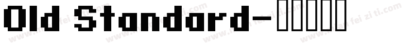 Old Standard字体转换